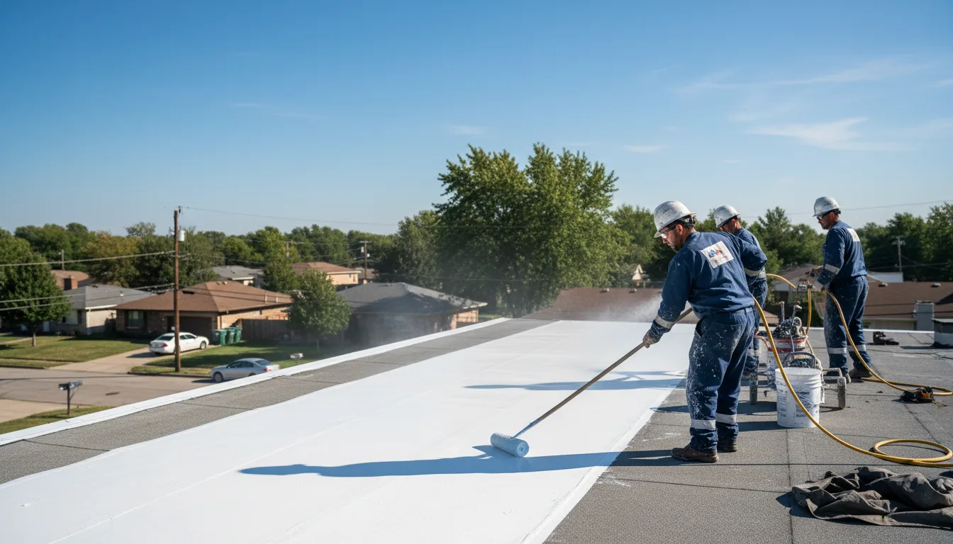 Commercial roof coating in Fort Thomas, AZ near me